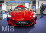 20.02.2026, Die Auto-Messe Münchner Auto Tage 2026 in München im Messegelände Riem. Staunen und Testen und Kaufen, Autohändler zeigen ihre neuesten Modelle. Hier ein Elektro-Cabriolet, der MG CYBERSTER, MG ist ein Chinesischer Hersteller von Elektroautos. 