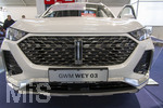 20.02.2026, Die Auto-Messe Münchner Auto Tage 2026 in München im Messegelände Riem. Staunen und Testen und Kaufen, Autohändler zeigen ihre neuesten Modelle. Hier der Messestand von GWM, der WEY 03 Luxus-SUV 