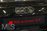 20.02.2026, Die Auto-Messe Münchner Auto Tage 2026 in München im Messegelände Riem. Staunen und Testen und Kaufen, Autohändler zeigen ihre neuesten Modelle. Hier am Messestand von AUDI, der RS e-tron GT, ein elektrischer Sportwagen