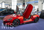 20.02.2026, Die Auto-Messe Münchner Auto Tage 2026 in München im Messegelände Riem. Staunen und Testen und Kaufen, Autohändler zeigen ihre neuesten Modelle. Hier ein Elektro-Cabriolet, der MG CYBERSTER, MG ist ein Chinesischer Hersteller von Elektroautos. 