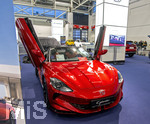 20.02.2026, Die Auto-Messe Münchner Auto Tage 2026 in München im Messegelände Riem. Staunen und Testen und Kaufen, Autohändler zeigen ihre neuesten Modelle. Hier ein Elektro-Cabriolet, der MG CYBERSTER, MG ist ein Chinesischer Hersteller von Elektroautos. 