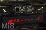20.02.2026, Die Auto-Messe Münchner Auto Tage 2026 in München im Messegelände Riem. Staunen und Testen und Kaufen, Autohändler zeigen ihre neuesten Modelle. Hier am Messestand von AUDI, der RS e-tron GT, ein elektrischer Sportwagen
