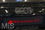 20.02.2026, Die Auto-Messe Münchner Auto Tage 2026 in München im Messegelände Riem. Staunen und Testen und Kaufen, Autohändler zeigen ihre neuesten Modelle. Hier am Messestand von AUDI, der RS e-tron GT, ein elektrischer Sportwagen