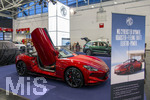 20.02.2026, Die Auto-Messe Münchner Auto Tage 2026 in München im Messegelände Riem. Staunen und Testen und Kaufen, Autohändler zeigen ihre neuesten Modelle. Hier ein Elektro-Cabriolet, der MG CYBERSTER, MG ist ein Chinesischer Hersteller von Elektroautos. 