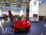 20.02.2026, Die Auto-Messe Münchner Auto Tage 2026 in München im Messegelände Riem. Staunen und Testen und Kaufen, Autohändler zeigen ihre neuesten Modelle. Hier ein Elektro-Cabriolet, der MG CYBERSTER, MG ist ein Chinesischer Hersteller von Elektroautos. 