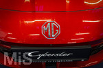 20.02.2026, Die Auto-Messe Münchner Auto Tage 2026 in München im Messegelände Riem. Staunen und Testen und Kaufen, Autohändler zeigen ihre neuesten Modelle. Hier ein Elektro-Cabriolet, der MG CYBERSTER, MG ist ein Chinesischer Hersteller von Elektroautos. 