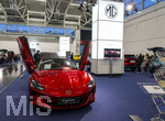 20.02.2026, Die Auto-Messe Münchner Auto Tage 2026 in München im Messegelände Riem. Staunen und Testen und Kaufen, Autohändler zeigen ihre neuesten Modelle. Hier ein Elektro-Cabriolet, der MG CYBERSTER, MG ist ein Chinesischer Hersteller von Elektroautos. 