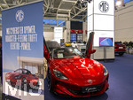 20.02.2026, Die Auto-Messe Münchner Auto Tage 2026 in München im Messegelände Riem. Staunen und Testen und Kaufen, Autohändler zeigen ihre neuesten Modelle. Hier ein Elektro-Cabriolet, der MG CYBERSTER, MG ist ein Chinesischer Hersteller von Elektroautos. 