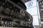 20.02.2026, Die Auto-Messe Münchner Auto Tage 2026 in München im Messegelände Riem. Staunen und Testen und Kaufen, Autohändler zeigen ihre neuesten Modelle. Hier der Messestand von VW, der ID.3