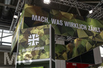 20.02.2026, Die Reise- und Freizeitmesse f.r.e.e.26 in München im Messegelände Riem. Die Bundeswehr hat einen Stand um für Mitarbeitende zu werben. Mach was wirklich zählt.
