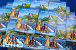 20.02.2026, Die Reise- und Freizeitmesse f.r.e.e.26 in München im Messegelände Riem. Am Stand Hörmann Reisen gibt es massig Kataloge für Kreuzfahrt-Reisen