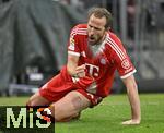 21.02.2026, Fussball Bundesliga 2025/2026, 23.Spieltag, FC Bayern M�nchen - Eintracht Frankfurt, in der Allianz-Arena M�nchen,   Harry Kane (FC Bayern M�nchen) Torjubel nach dem 3:0 


