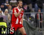 21.02.2026, Fussball Bundesliga 2025/2026, 23.Spieltag, FC Bayern München - Eintracht Frankfurt, in der Allianz-Arena München,  Torjubel Harry Kane (FC Bayern München) 