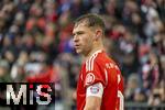 21.02.2026, Fussball Bundesliga 2025/2026, 23.Spieltag, FC Bayern München - Eintracht Frankfurt, in der Allianz-Arena München,  Joshua Kimmich (FC Bayern München) nachdenklich 