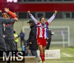 22.02.2026, Google Pixel Frauen-Fussball Bundesliga 2025/2026, 19.Spieltag, FC Bayern München - VfL Wolfsburg, im Bayern-Campus München, Jovana Damnjanovic (FC Bayern München) jubelt 