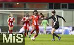 22.02.2026, Google Pixel Frauen-Fussball Bundesliga 2025/2026, 19.Spieltag, FC Bayern München - VfL Wolfsburg, im Bayern-Campus München, Edna Imade (FC Bayern München) am Ball 