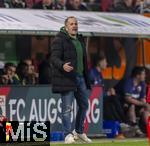 27.02.2026, Fussball 1. Bundesliga 2025/2026, 24.Spieltag, FC Augsburg - 1.FC Köln, in der WWK-Arena Augsburg. Trainer Manuel Baum (FC Augsburg) an der Seitenlinie.