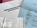 04.03.2026,  Die Wahl 2026 in Bayern wirft ihre Schatten voraus,  Kreistage, Stadträte, Gemeinderäte werden im Unterallgäu gewählt. Hier ein Teil des großen Wahlzettels.