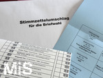 04.03.2026,  Die Wahl 2026 in Bayern wirft ihre Schatten voraus,  Kreistage, Stadträte, Gemeinderäte werden im Unterallgäu gewählt. Hier ein Teil des großen Wahlzettels.