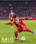 06.03.2026, Fussball Bundesliga 2025/2026, 25.Spieltag, FC Bayern München - Borussia Mönchengladbach, in der Allianz-Arena München, Maycon Cardozo (Bayern München) am Ball 