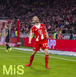 06.03.2026, Fussball Bundesliga 2025/2026, 25.Spieltag, FC Bayern München - Borussia Mönchengladbach, in der Allianz-Arena München, Torjubel Konrad Laimer (FC Bayern München) 