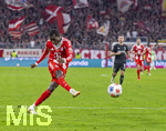 06.03.2026, Fussball Bundesliga 2025/2026, 25.Spieltag, FC Bayern München - Borussia Mönchengladbach, in der Allianz-Arena München, Nicolas Jackson (FC Bayern München) Schuss