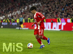 06.03.2026, Fussball Bundesliga 2025/2026, 25.Spieltag, FC Bayern München - Borussia Mönchengladbach, in der Allianz-Arena München, Maycon Cardozo (Bayern München) am Ball 