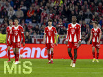 06.03.2026, Fussball Bundesliga 2025/2026, 25.Spieltag, FC Bayern München - Borussia Mönchengladbach, in der Allianz-Arena München, Frustrierte Bayern, Leon Goretzka (FC Bayern München), Jamal Musiala (Bayern München), David Santos Daiber (Bayern München), Nicolas Jackson (FC Bayern München), Josip Stanisic (Bayern München) 