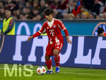 06.03.2026, Fussball Bundesliga 2025/2026, 25.Spieltag, FC Bayern München - Borussia Mönchengladbach, in der Allianz-Arena München, Maycon Cardozo (Bayern München) am Ball 