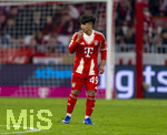 06.03.2026, Fussball Bundesliga 2025/2026, 25.Spieltag, FC Bayern München - Borussia Mönchengladbach, in der Allianz-Arena München, Maycon Cardozo (Bayern München) nachdenklich 