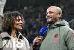 10.03.2026,  Fussball UEFA Championsleague 2025/2026: Achtelfinale, Atalanta Bergamo - FC Bayern München, in der New Balance Arena (Bergamo, Italien), Trainer Vincent Kompany (FC Bayern München) beim Interview
  

