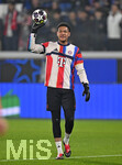 10.03.2026,  Fussball UEFA Championsleague 2025/2026: Achtelfinale, Atalanta Bergamo - FC Bayern München, in der New Balance Arena (Bergamo, Italien), Torwart  Leonard Leo Prescott (FC Bayern München) 
   

