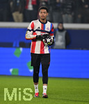 10.03.2026,  Fussball UEFA Championsleague 2025/2026: Achtelfinale, Atalanta Bergamo - FC Bayern München, in der New Balance Arena (Bergamo, Italien), Torwart  Leonard Leo Prescott (FC Bayern München) 
   


