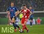 10.03.2026,  Fussball UEFA Championsleague 2025/2026: Achtelfinale, Atalanta Bergamo - FC Bayern München, in der New Balance Arena (Bergamo, Italien), v.l. Mario Pasalic (Atalanta Bergamo) gegen Joshua Kimmich (FC Bayern München) 
  

