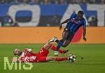 10.03.2026,  Fussball UEFA Championsleague 2025/2026: Achtelfinale, Atalanta Bergamo - FC Bayern München, in der New Balance Arena (Bergamo, Italien), v.l. Konrad Laimer (FC Bayern München) gegn Kamaldeen Sulemana (Atalanta Bergamo) 
  

