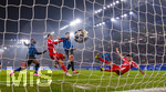 10.03.2026,  Fussball UEFA Championsleague 2025/2026: Achtelfinale, Atalanta Bergamo - FC Bayern München, in der New Balance Arena (Bergamo, Italien),  Torschuss zum 6:0 von Jamal Musiala (2.v.li, Bayern München) re: Luis Diaz (FC Bayern München), li: Yunus Musah (Atalanta Bergamo), 3.v.lI. Berat Djimsiti (Atalanta Bergamo) 