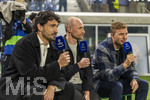 10.03.2026,  Fussball UEFA Championsleague 2025/2026: Achtelfinale, Atalanta Bergamo - FC Bayern München, in der New Balance Arena (Bergamo, Italien), Experten am TV-Mikrofon, v.li: Mats Hummels, Benedikt Höwedes, Christoph Kramer, 