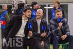 10.03.2026,  Fussball UEFA Championsleague 2025/2026: Achtelfinale, Atalanta Bergamo - FC Bayern München, in der New Balance Arena (Bergamo, Italien), Experten am TV-Mikrofon, v.li: Mats Hummels, Benedikt Höwedes, Christoph Kramer, 