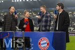10.03.2026,  Fussball UEFA Championsleague 2025/2026: Achtelfinale, Atalanta Bergamo - FC Bayern München, in der New Balance Arena (Bergamo, Italien), Experten am TV-Mikrofon, v.li: Tabea Kemme, Christoph Kramer, Mats Hummels,   