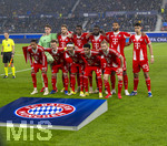 10.03.2026,  Fussball UEFA Championsleague 2025/2026: Achtelfinale, Atalanta Bergamo - FC Bayern München, in der New Balance Arena (Bergamo, Italien), Mannschaftsfoto FC Bayern, hi.v.li: Torwart Jonas Urbig (FC Bayern München), Josip Stanisic (Bayern München), Nicolas Jackson (FC Bayern München), Dayot Upamecano (FC Bayern München), Jonathan Tah (FC Bayern München), Aleksandar Pavlovic (Bayern München)  v.v.li: Michael Olise (FC Bayern München), Joshua Kimmich (FC Bayern München), Serge Gnabry (FC Bayern München), Luis Diaz (FC Bayern München), Konrad Laimer (FC Bayern München) 