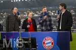10.03.2026,  Fussball UEFA Championsleague 2025/2026: Achtelfinale, Atalanta Bergamo - FC Bayern München, in der New Balance Arena (Bergamo, Italien), Experten am TV-Mikrofon, v.li: Tabea Kemme, Christoph Kramer, Mats Hummels,   