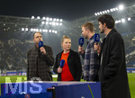 10.03.2026,  Fussball UEFA Championsleague 2025/2026: Achtelfinale, Atalanta Bergamo - FC Bayern München, in der New Balance Arena (Bergamo, Italien), Experten am TV-Mikrofon, v.li: Tabea Kemme, Christoph Kramer, Mats Hummels,   