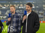 10.03.2026,  Fussball UEFA Championsleague 2025/2026: Achtelfinale, Atalanta Bergamo - FC Bayern München, in der New Balance Arena (Bergamo, Italien), Experten am TV-Mikrofon, v.li:  Christoph Kramer, Mats Hummels,   