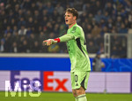 10.03.2026,  Fussball UEFA Championsleague 2025/2026: Achtelfinale, Atalanta Bergamo - FC Bayern München, in der New Balance Arena (Bergamo, Italien), Torwart Jonas Urbig (FC Bayern München) 