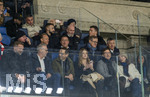 10.03.2026,  Fussball UEFA Championsleague 2025/2026: Achtelfinale, Atalanta Bergamo - FC Bayern München, in der New Balance Arena (Bergamo, Italien), Ehrentribüne mit der Bayern-Führung,  ROUVEN KASPER (VORSTAND MARKETING UND VERTRIEB, FCB), Sportvorstand Max Eberl (Bayern München), Vorstandsvorsitzender Jan-Christian Dreesen (FC Bayern München), Präsident Herbert Hainer (FC Bayern), oben: Antonio Di Salvo, Raimund Aumann,  