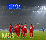 10.03.2026,  Fussball UEFA Championsleague 2025/2026: Achtelfinale, Atalanta Bergamo - FC Bayern München, in der New Balance Arena (Bergamo, Italien), Torjubel FC Bayern, nach dem Tor zum 5:0. Dayot Upamecano (FC Bayern München), Jonathan Tah (FC Bayern München), Alphonso Davies (FC Bayern München), Josip Stanisic (Bayern München), Luis Diaz (FC Bayern München) 