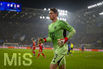10.03.2026,  Fussball UEFA Championsleague 2025/2026: Achtelfinale, Atalanta Bergamo - FC Bayern München, in der New Balance Arena (Bergamo, Italien), Torwart Jonas Urbig (FC Bayern München) 