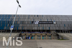 10.03.2026,  Fussball UEFA Championsleague 2025/2026: Achtelfinale, Atalanta Bergamo - FC Bayern München, in der New Balance Arena (Bergamo, Italien), Aussenansicht Fassade des Stadions.  