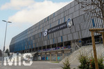 10.03.2026,  Fussball UEFA Championsleague 2025/2026: Achtelfinale, Atalanta Bergamo - FC Bayern München, in der New Balance Arena (Bergamo, Italien), Aussenansicht Fassade des Stadions.  