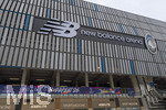 10.03.2026,  Fussball UEFA Championsleague 2025/2026: Achtelfinale, Atalanta Bergamo - FC Bayern München, in der New Balance Arena (Bergamo, Italien), Aussenansicht Fassade des Stadions.  